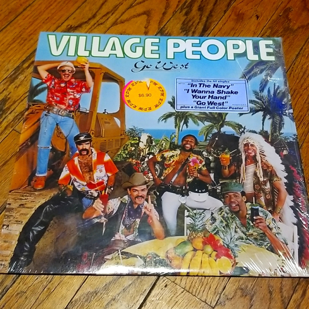 Village People Album With Poster Vintage